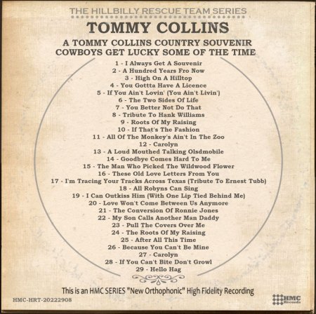TOMMY COLLINS