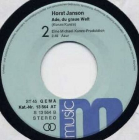 HORST JANSON  (1935 - 2025)