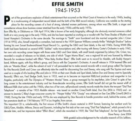 EFFIE SMITH