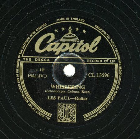 LES PAUL & MARY FORD - Schellacks