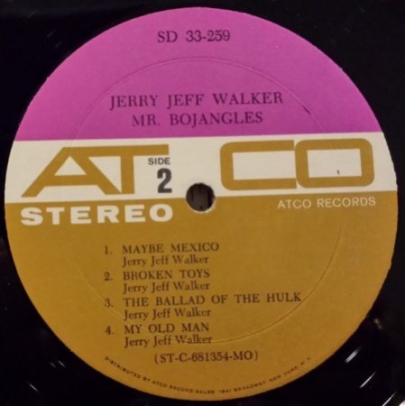 Jerry Jeff Walker "Mr. Bojangles"  (1942 - 2020)