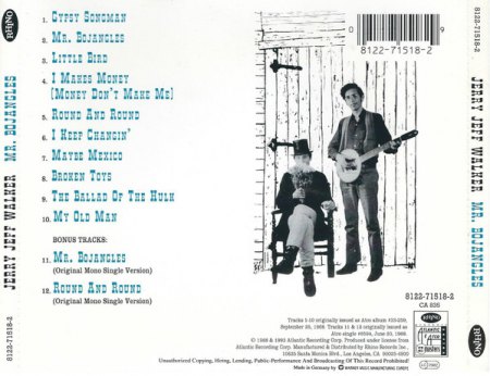 Jerry Jeff Walker "Mr. Bojangles"  (1942 - 2020)