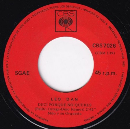 LEO DAN  (1942 - 2025)