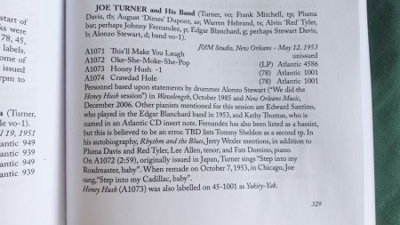 JOE TURNER auf ATLANTIC - 45 RPM-Sing