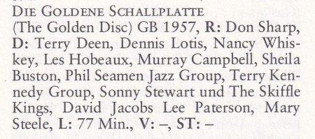 THE GOLDEN DISC / Die goldene Schallplatte / The In-Between Age (1957/58)