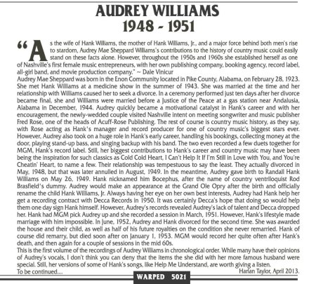 AUDREY WILLIAMS