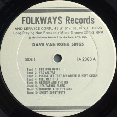 DAVE VAN RONK