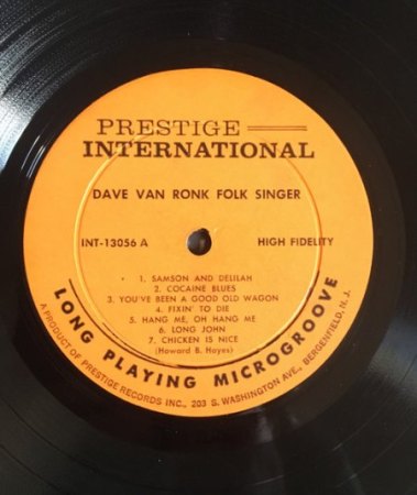 DAVE VAN RONK