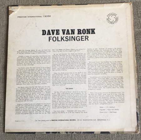 DAVE VAN RONK