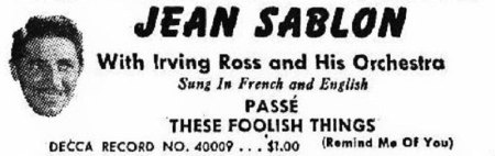 JEAN SABLON