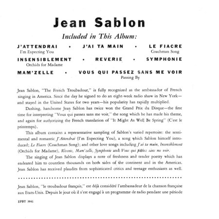 JEAN SABLON