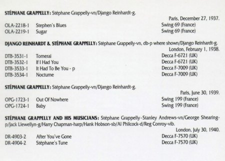 STÉPHANE GRAPPELLI (GRAPPELLY)
