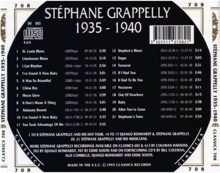 STÉPHANE GRAPPELLI (GRAPPELLY)