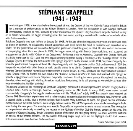 STÉPHANE GRAPPELLI (GRAPPELLY)