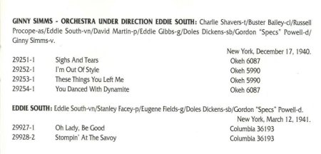 EDDIE SOUTH