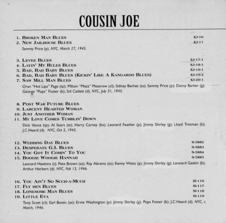 COUSIN JOE