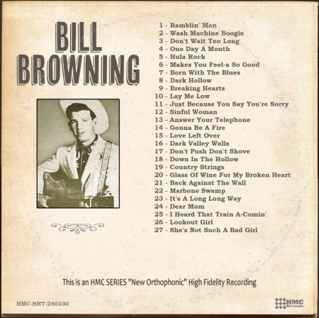 BILL BROWNING (zwei Interpreten)
