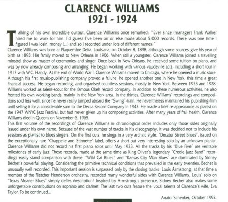 CLARENCE WILLIAMS