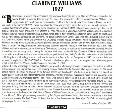 CLARENCE WILLIAMS