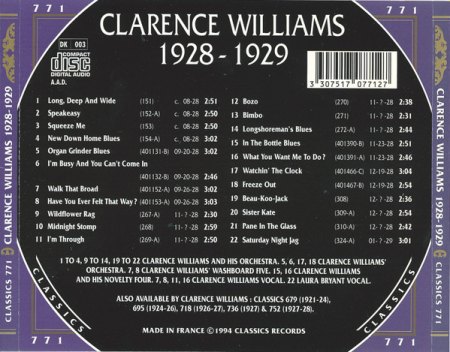 CLARENCE WILLIAMS
