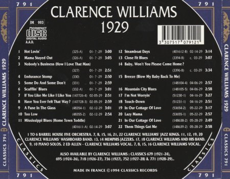 CLARENCE WILLIAMS