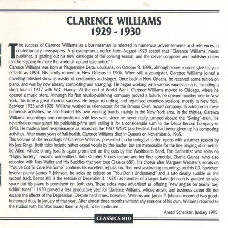 CLARENCE WILLIAMS