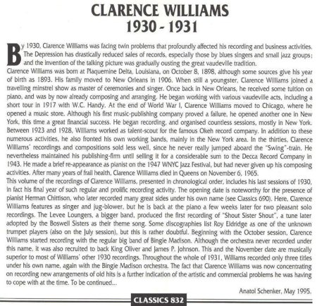 CLARENCE WILLIAMS