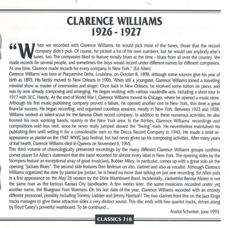 CLARENCE WILLIAMS