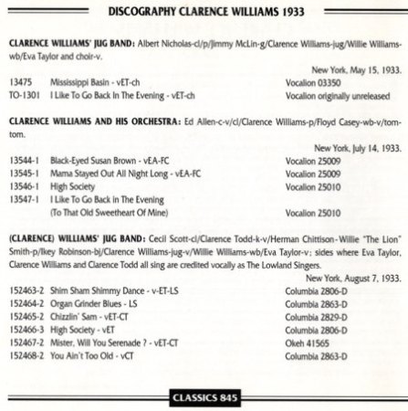 CLARENCE WILLIAMS