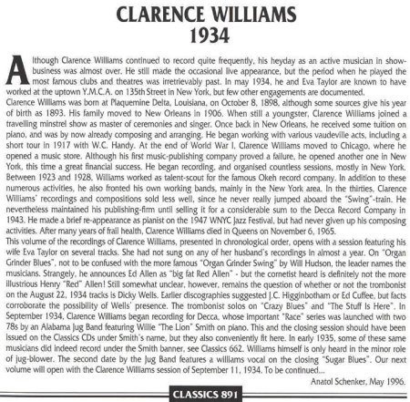 CLARENCE WILLIAMS