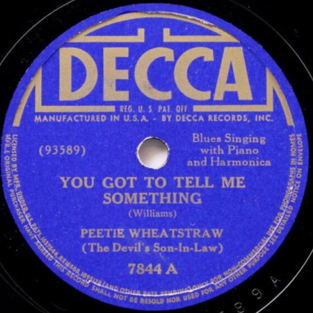 PEETIE WHEATSTRAW