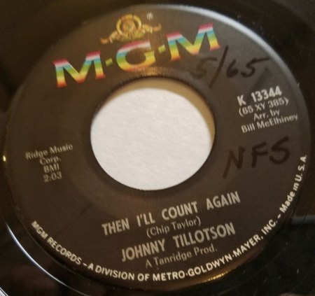 Johnny Tillotson auf MGM