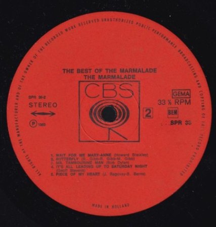 Dean Ford & the Gaylords - dann the MARMALADE