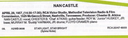 NAN CASTLE - Song Bird Of The South