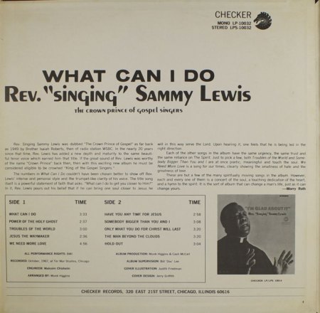 REV. SINGING SAMMY LEWIS