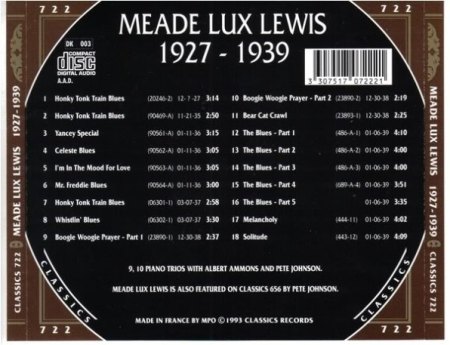 MEADE LUX LEWIS - VERVE EP