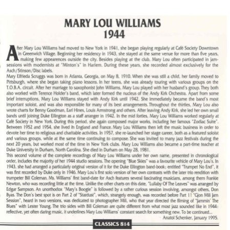 MARY LOU WILLIAMS