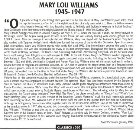 MARY LOU WILLIAMS