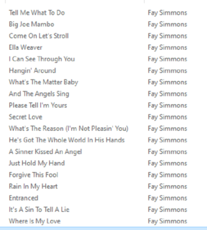 FAY SIMMONS