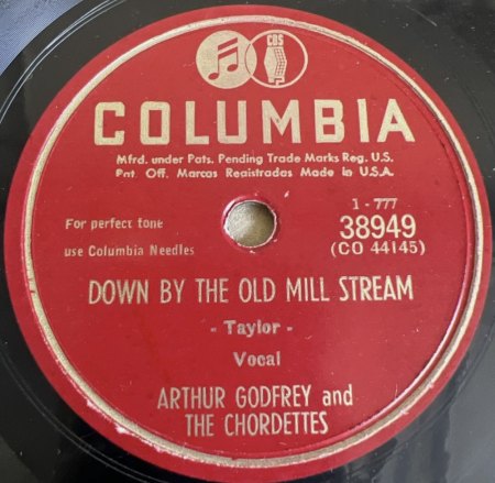 Chordettes 78'er Columbia