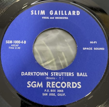 SLIM GAILLARD - Burleske Komik (Swing-Jazz)