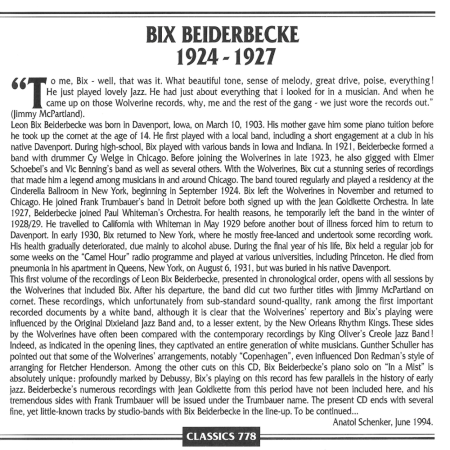 BIX BEIDERBECKE