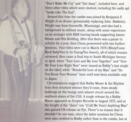 BOBBY MOORE & THE RHYTHM ACES
