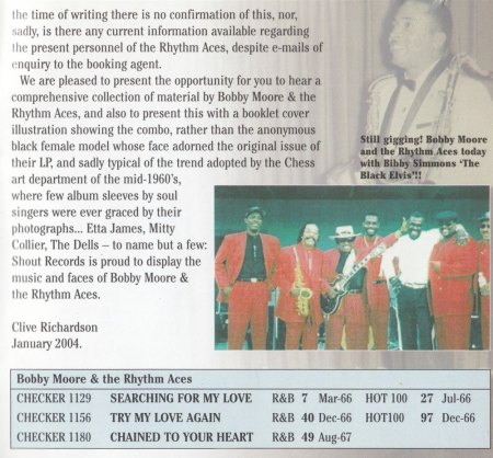BOBBY MOORE & THE RHYTHM ACES