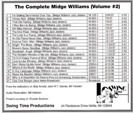 MIDGE WILLIAMS