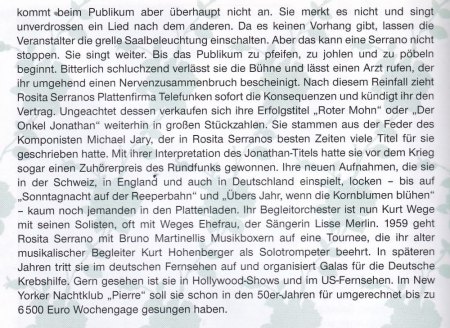 ROSITA SERRANO, die chilenische Nachtigall