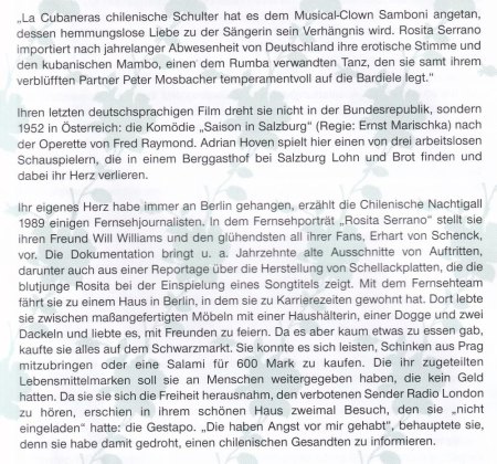 ROSITA SERRANO, die chilenische Nachtigall