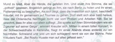 ROSITA SERRANO, die chilenische Nachtigall