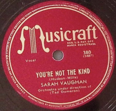 SARAH VAUGHAN