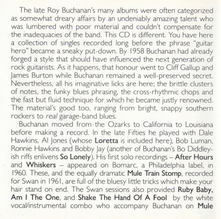 ROY BUCHANAN